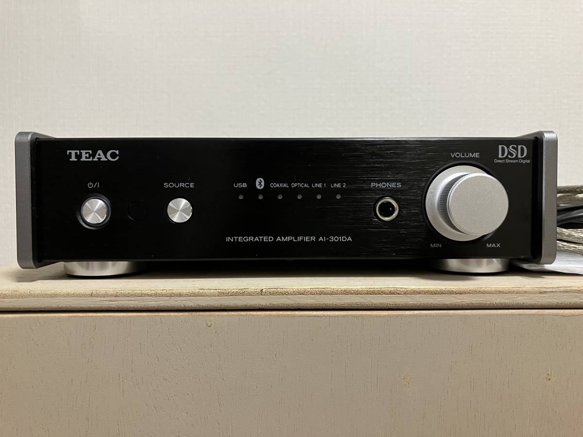 2019年製 TEAC AI-301DA-B 付属品完備 TEACUSBDAC搭載ステレオ