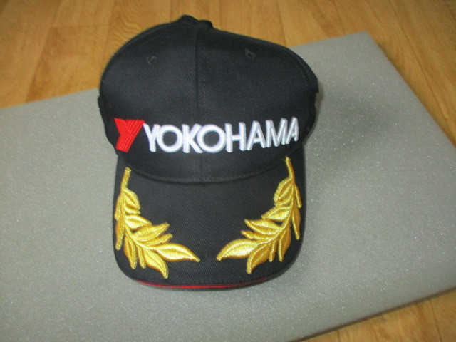 ヨコハマタイヤ・アドバン　オフィシャル　レーシング　フラッグキャップ・帽子　新同美中古　ネオバ・スーパーGT
