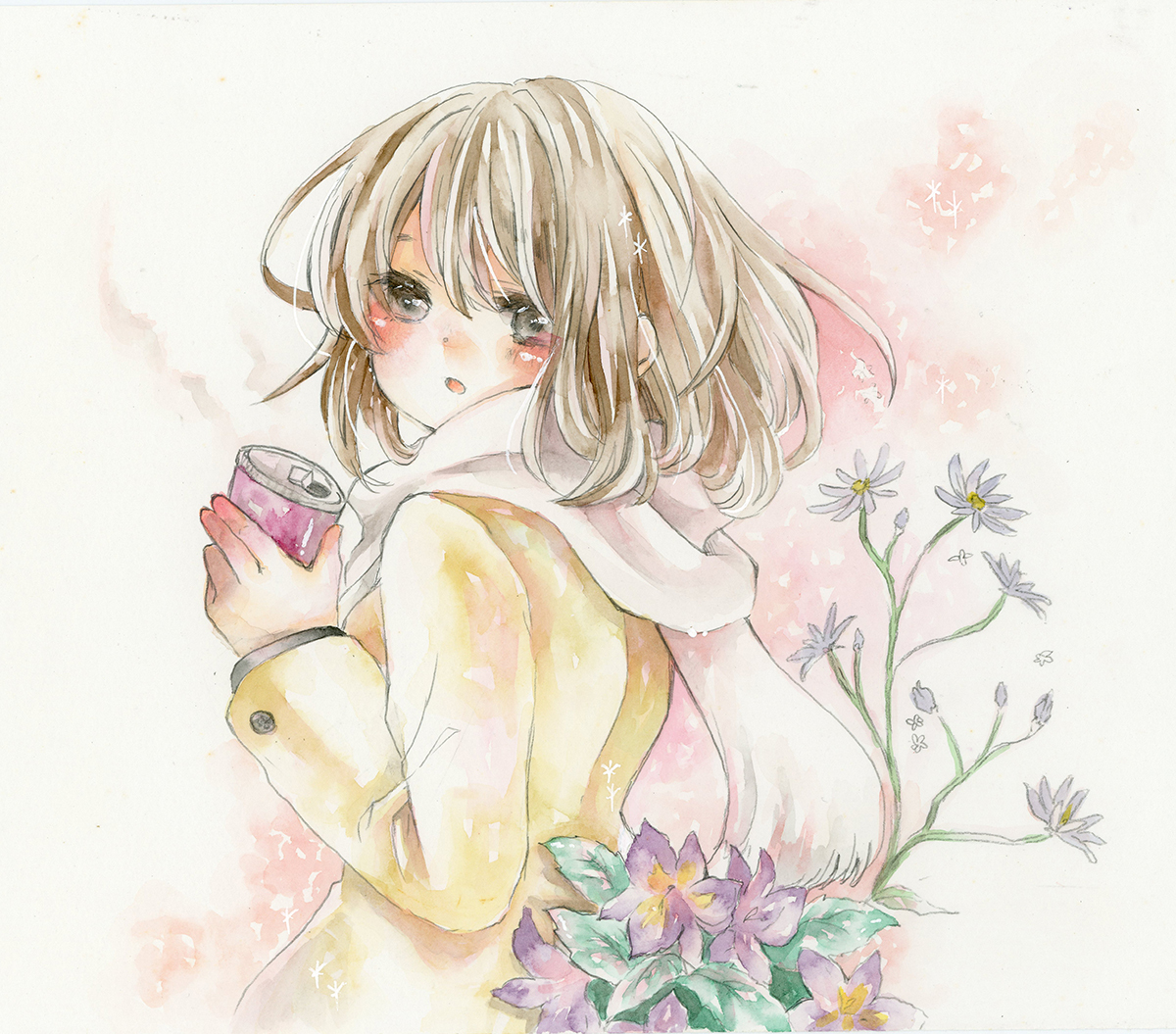 手描きイラスト オリジナル 公式通販 原画 手描き - アナログ 水彩画