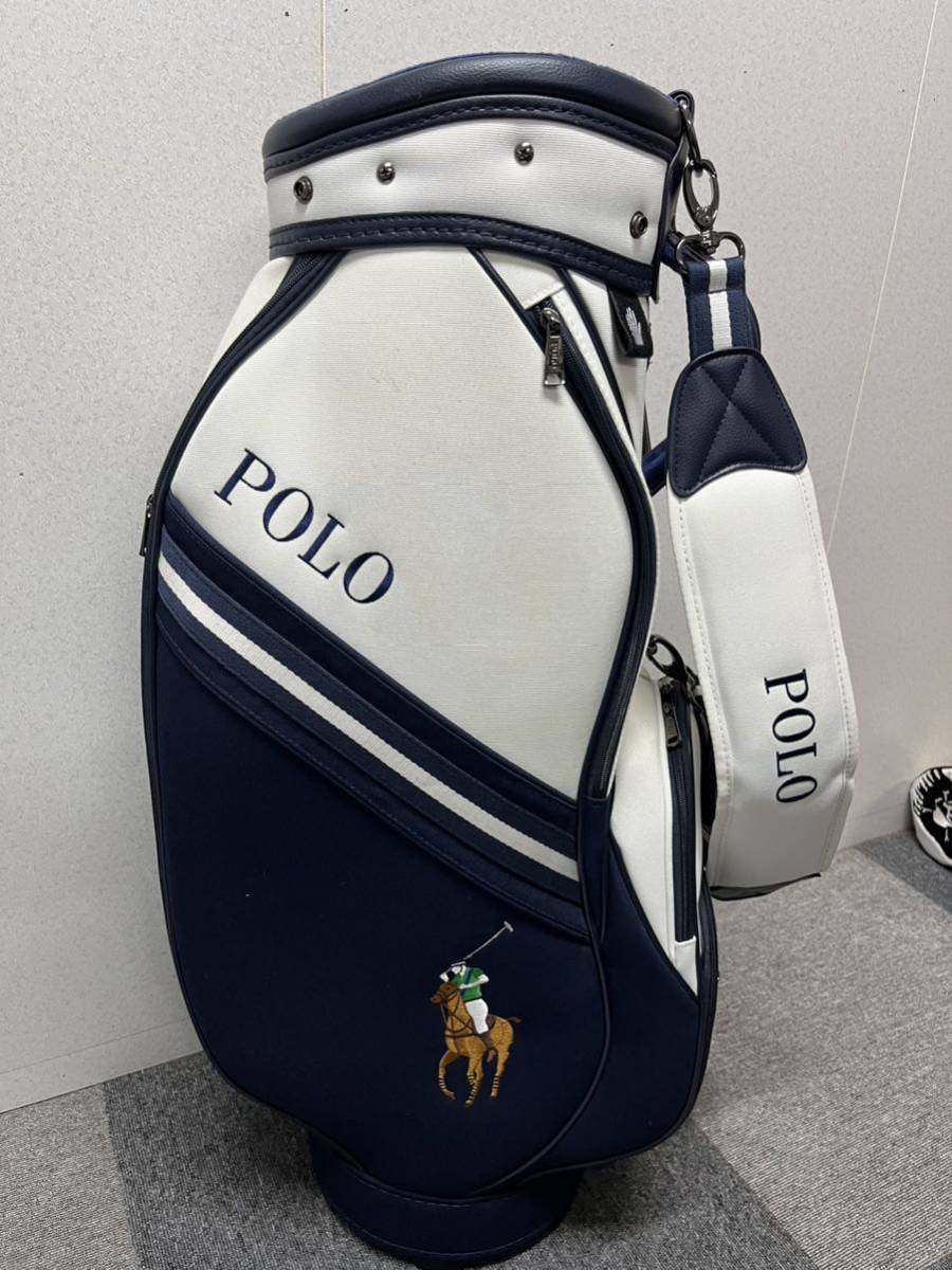 送料無料 希少 美品 POLO GOLF ポロベア キャディバッグ ラルフ