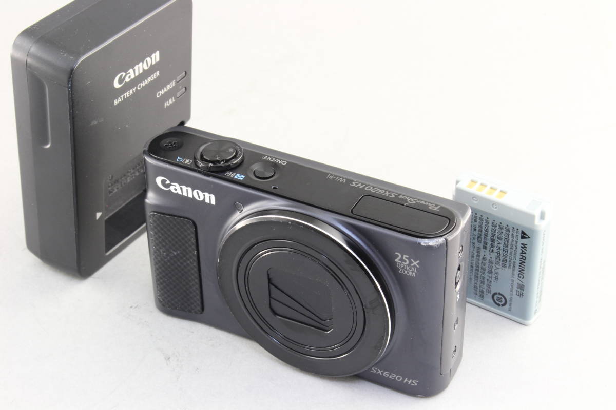 C (実用品) Canon キャノン PowerShot SX620 HS ブラック 初期不良返品