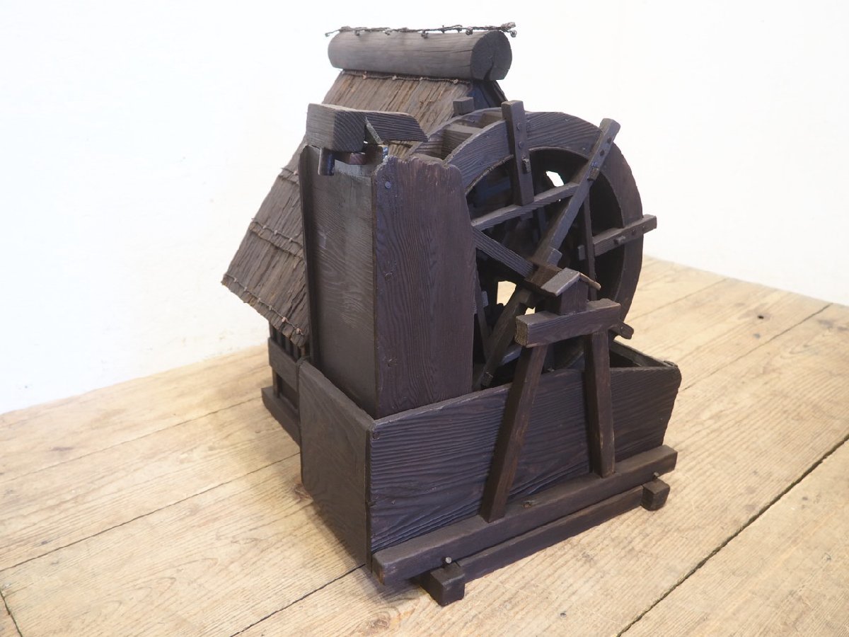 タI0565◆H60×W55，5×D48(cm)◆味わいのあるレトロな水車のオブジェ◆インテリア 古道具 日本家屋 古民家 雑貨屋 アトリエ インテリアL庭 Hytera BP565 DMR 0 B 2.4