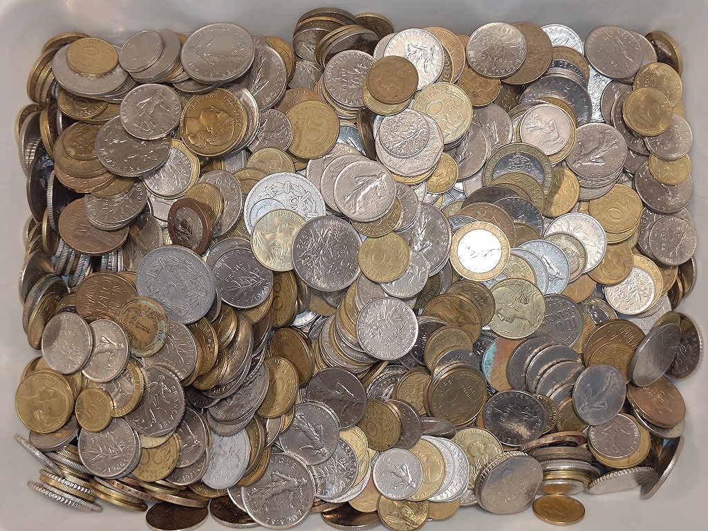 1円スタート】フランス フラン硬貨他 おまとめ 約5.4 1円スタート】フランス フラン硬貨他 おまとめ 約5.4