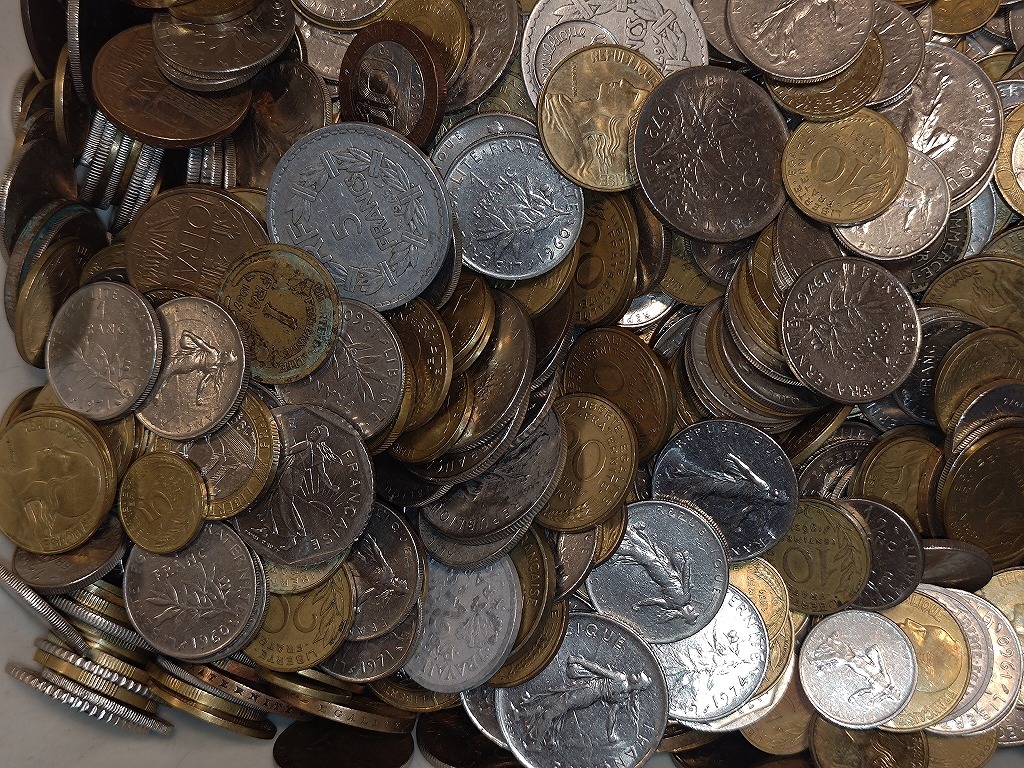 1円スタート】フランス フラン硬貨他 おまとめ 約5.4 1円スタート】フランス フラン硬貨他 おまとめ 約5.4