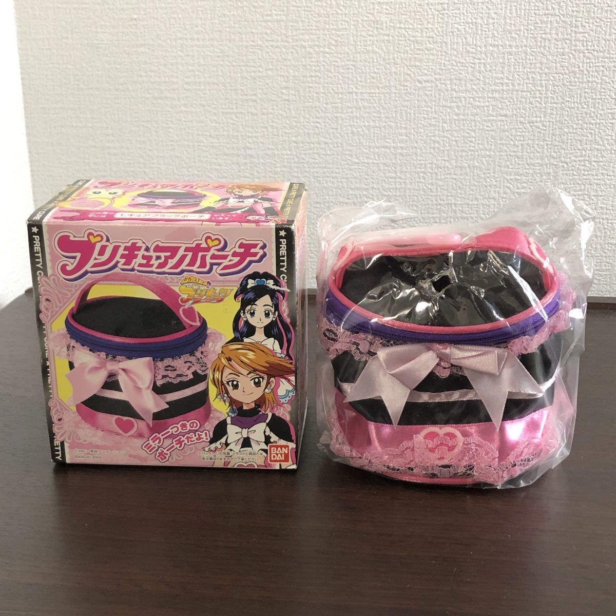 □当時物 未使用 レア ふたりはプリキュア ポーチ ミラー付き キュア 