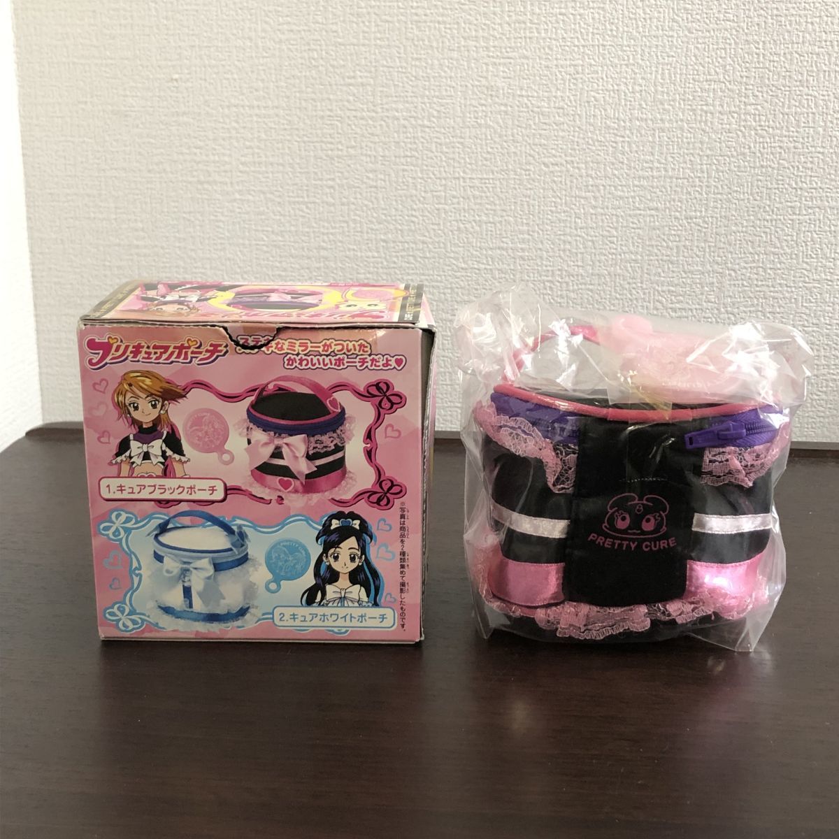 □当時物 未使用 レア ふたりはプリキュア ポーチ ミラー付き キュア