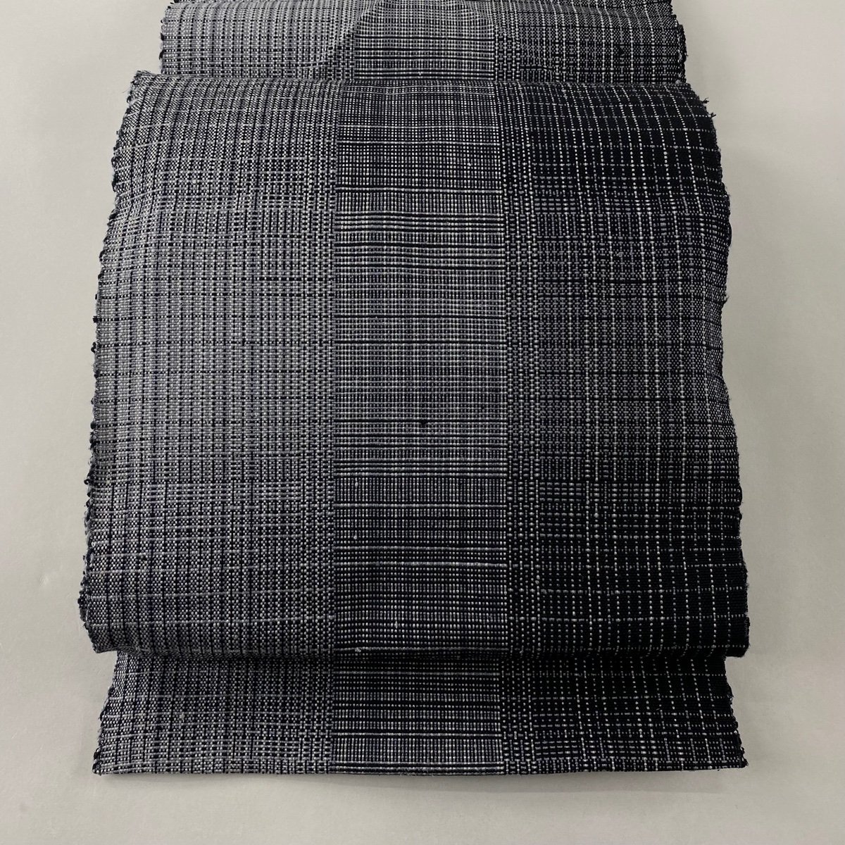 袋帯 美品 逸品 人間国宝 北村武資 落款 花 金銀糸 箔 銀色 六通 正絹