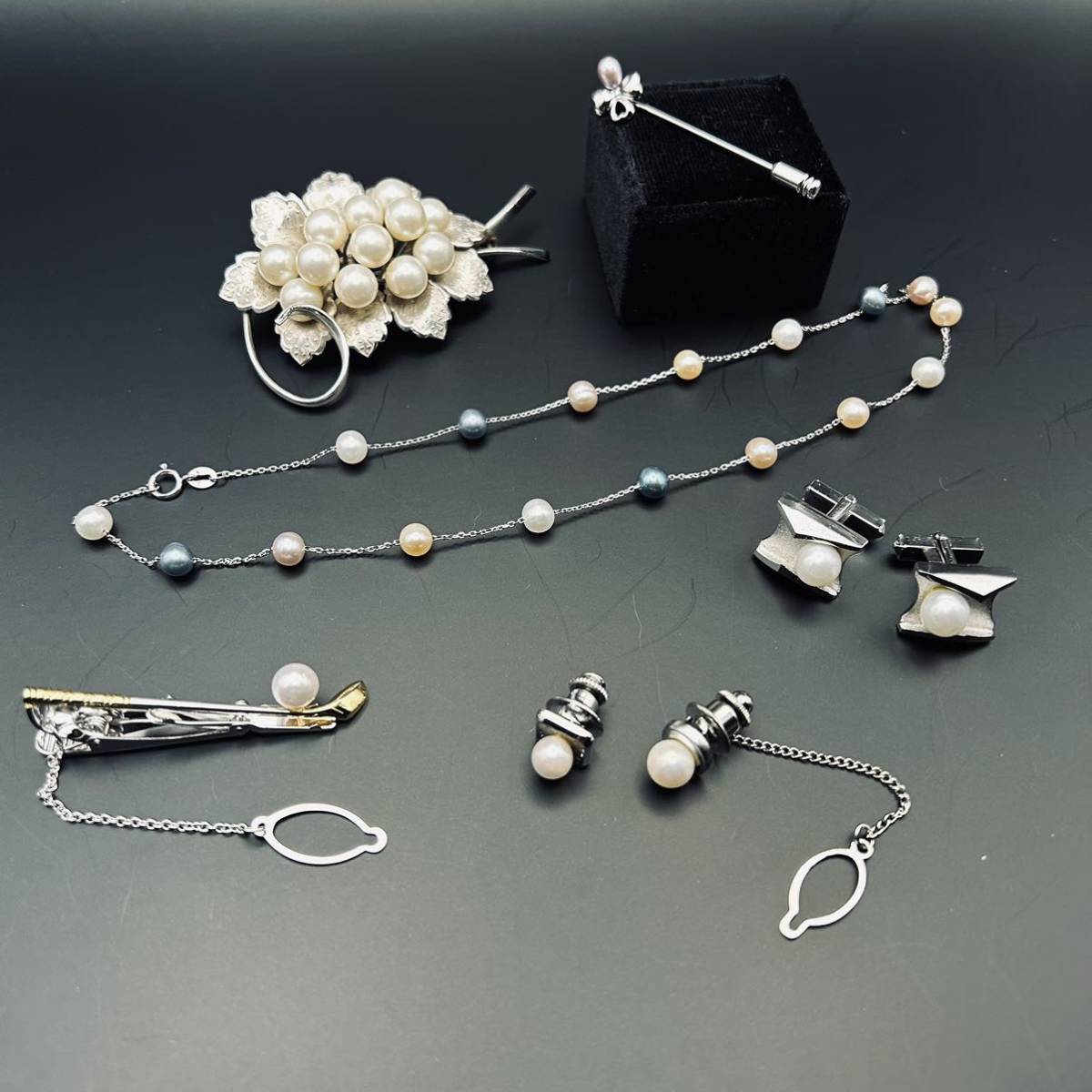 保証書】TASAKI タサキ ネックレス ピアス リング 18号 スワン 3点 