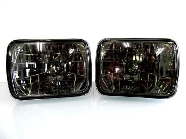 汎用 ランクル プラド KZJ78W 角スモーク ヘッドライト ランプ 台湾製 送料無料