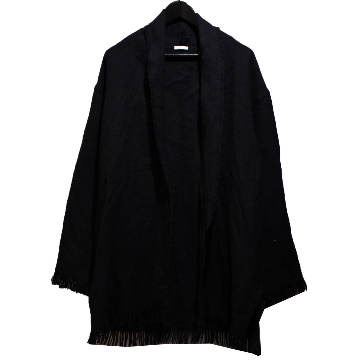 COMOLI コモリ 18AW ストールジャケット フリンジ ウールジャケット