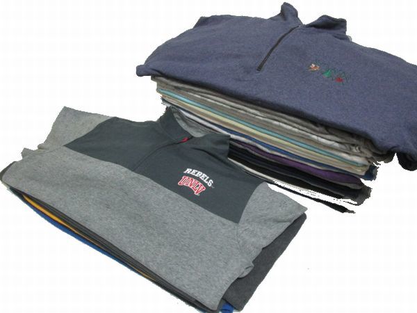 アメリカ輸入★ハーフジップ スウェット/トレーナー 大量 30枚セット★古着卸 L/XL/2XL プリント プルオーバー USA まとめ売り No.OH-3