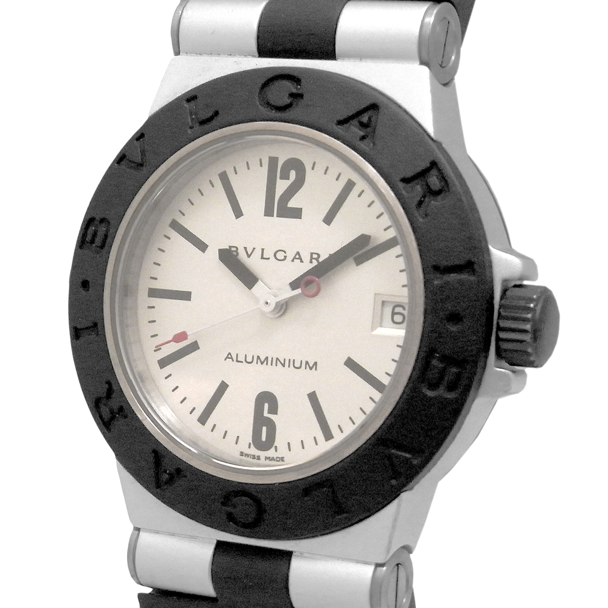 AL32TA アルミニウム ボーイズ ブルガリ クォーツ デイト BVLGARI