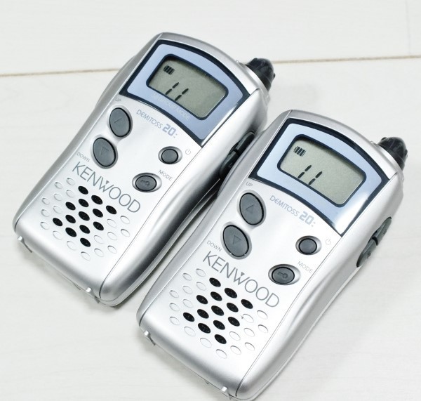 KENWOOD UBZ-LJ20 2台セット 特定小電力トランシーバー KENWOOD 人気のデミトスシリーズ UBZ-LJ20 特定小電力トランシーバー 2