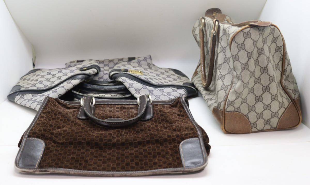 オールドグッチ/GUCCI/GG柄/ボストンバッグ/ミニボストンバッグ 
