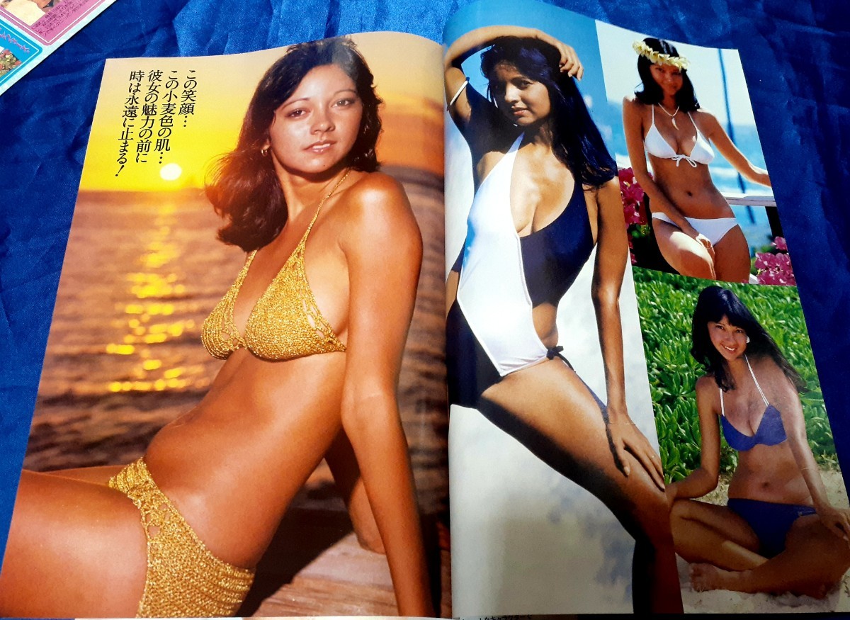◎06【 アグネス・ラム 】切り抜き 6P 当時水着グラビア貴重広告雑誌