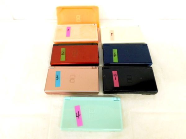 K502★Nintendo DS Lite 7点 まとめて ゲーム TVゲーム 本体 USG-001 ニンテンドー 任天堂 ブルー系 ピンク系 ブラック系★送料550円〜