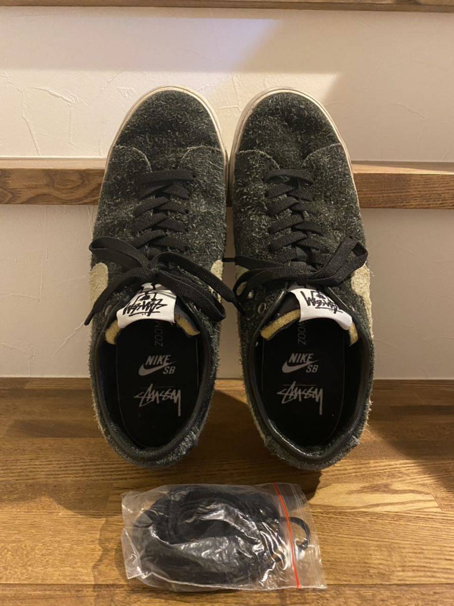NIKE SB ZOOM BLAZER LOW QS STUSSY US 9 27.0cm ナイキ ステューシー 