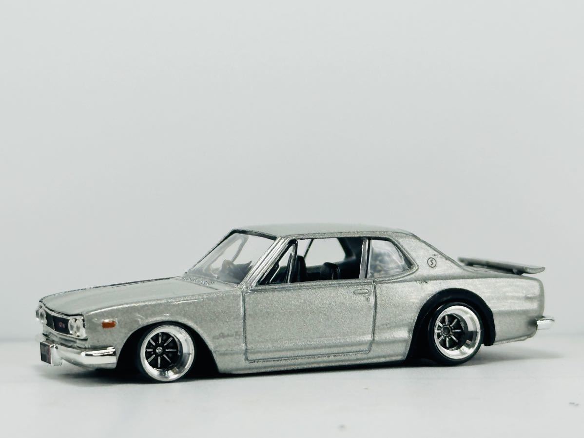 【1/43 カスタム】ハコスカGT-R KPGC10 街道レーサー仕様 京商 スカイライン改 ハコスカ KPGC10 深リム 街道レーサー