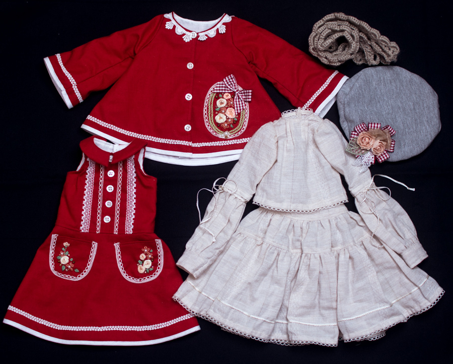 最安値，大人気 ディーラー様製SD女の子用 服 赤レトロ服(服、靴)｜売買されたオークション情報、yahooの商品情報をアーカイブ公開 - オークファン 服、靴