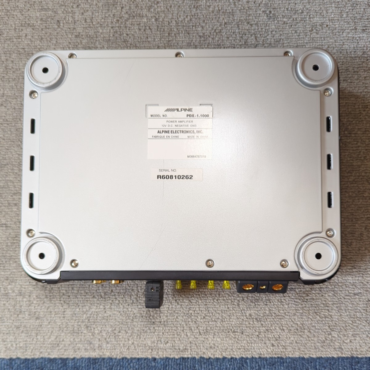 ☆売切り☆アルパイン ALPINE PDX-1.1000 モノラルパワーアンプ 通電
