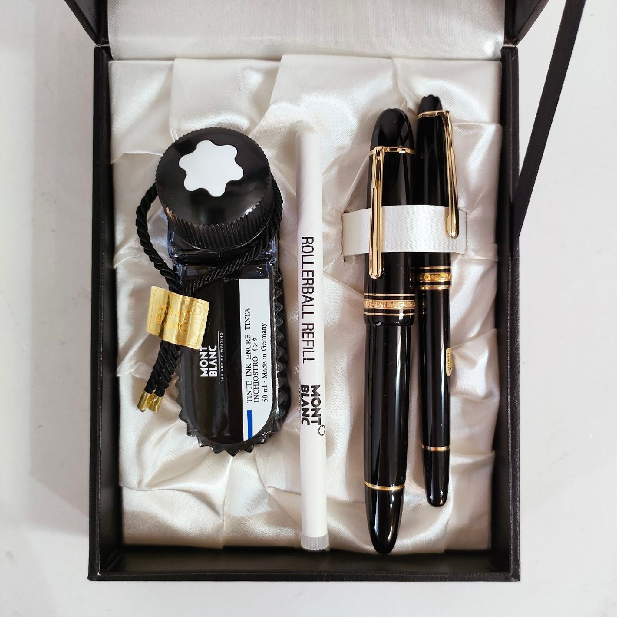 ☆未使用 MONT BLANC モンブラン マイスターシュテック万年筆 ペン先4810 18K 750 ボールペン リフィル インク 保証カード 説明書