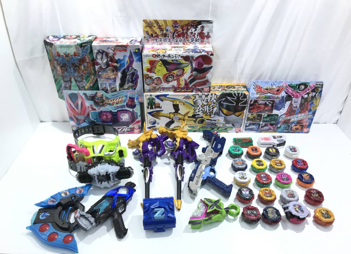 1円スタート】大量 仮面ライダー/戦隊シリーズジャンク玩具セット dx