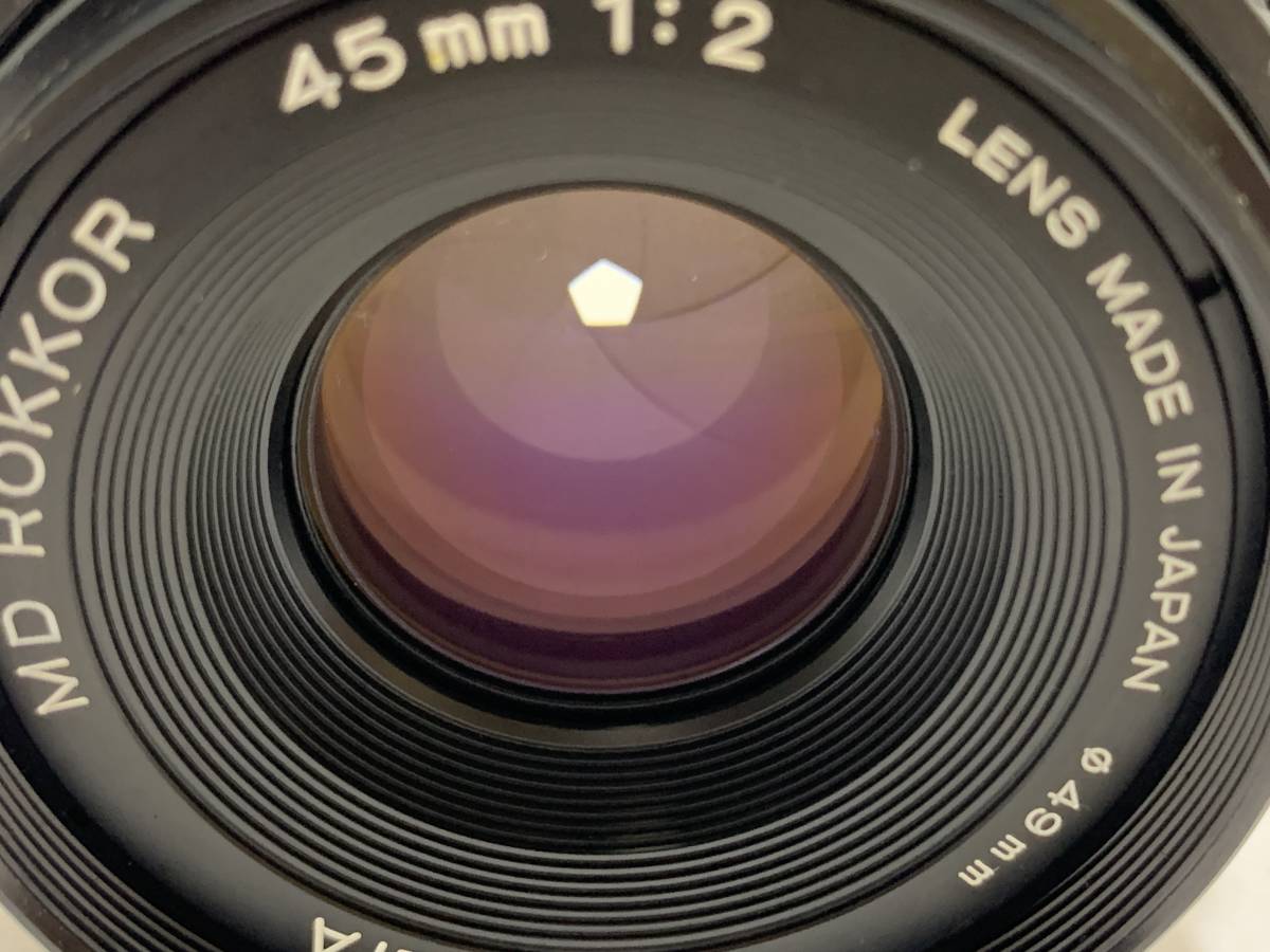 ☆特上品☆ MINOLTA ミノルタ MD ROKKOR 45mm F2 @1947