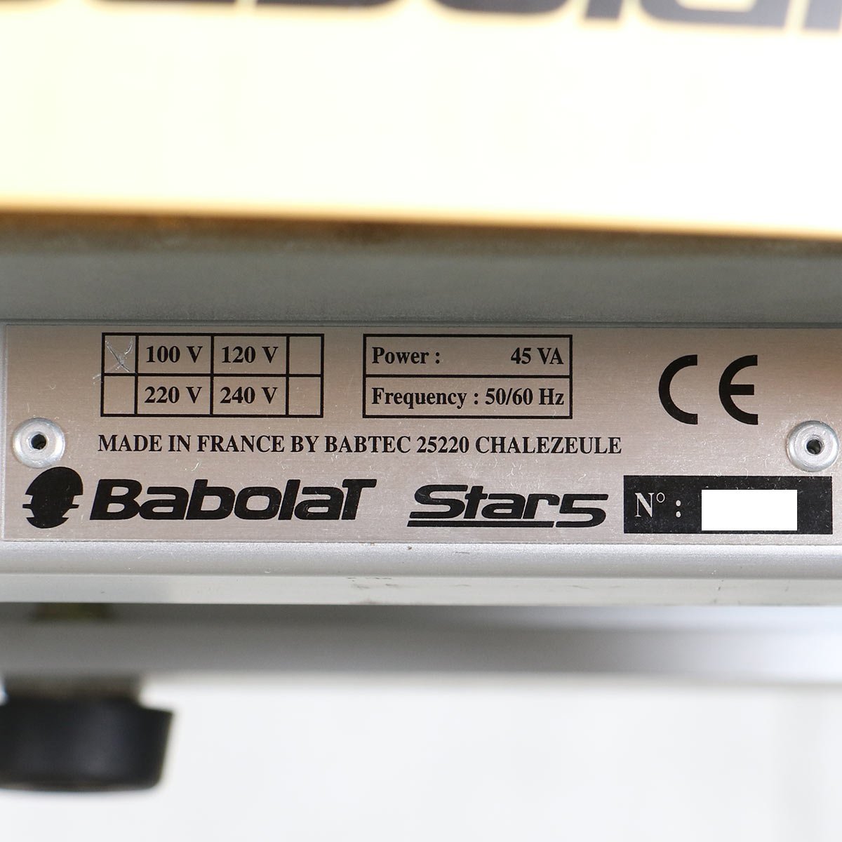 Babolat STAR5 / ガット貼り機 / ストリングマシン / テニスラケット 
