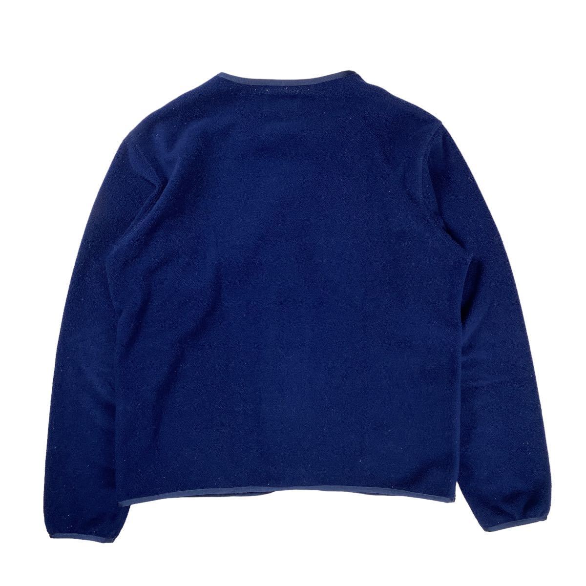 Battenwear バテンウェア フリースカーディガン ノーカラー ネイビー S 