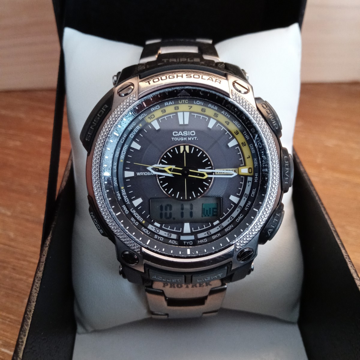 CASIO PRW-5000T PROTREK カシオプロトレックPRWー5000Tー7ER電波