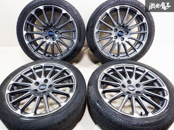 SUBARU スバル STI 18インチ タイヤホイール 7.5J +55 PCD 100 5穴 4本 