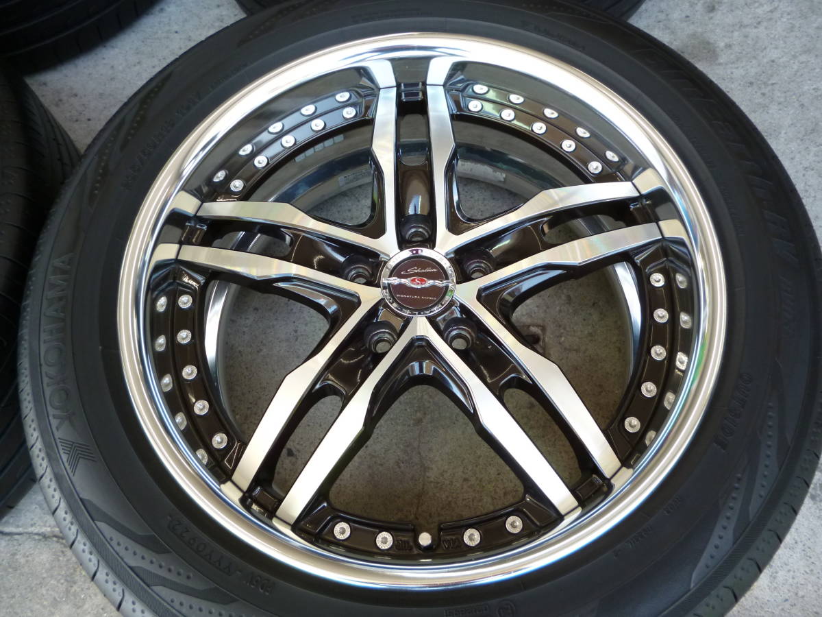 美品 AME シャレンXF-55 8J+38 2022年製 235/50R18 ミニバンタイヤ 
