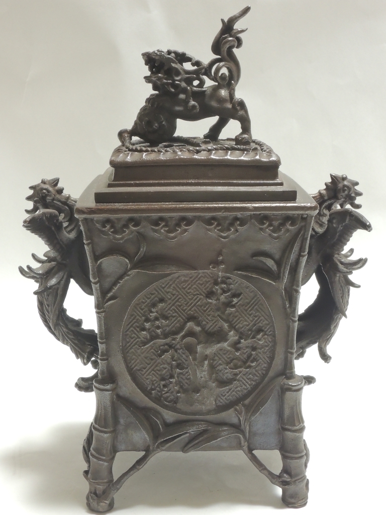 ■香炉　玉獅子香炉　　高岡製　元威　現状渡し！