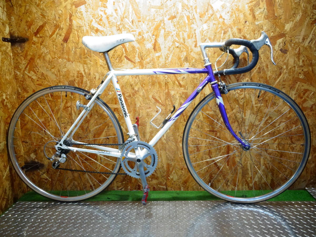 パナソニック　クロモリ　ロードバイク　Crazy Boy SX order パナソニック Panasonic CRAZY BOY SX ORDER RX100コンポ 700C 2×7