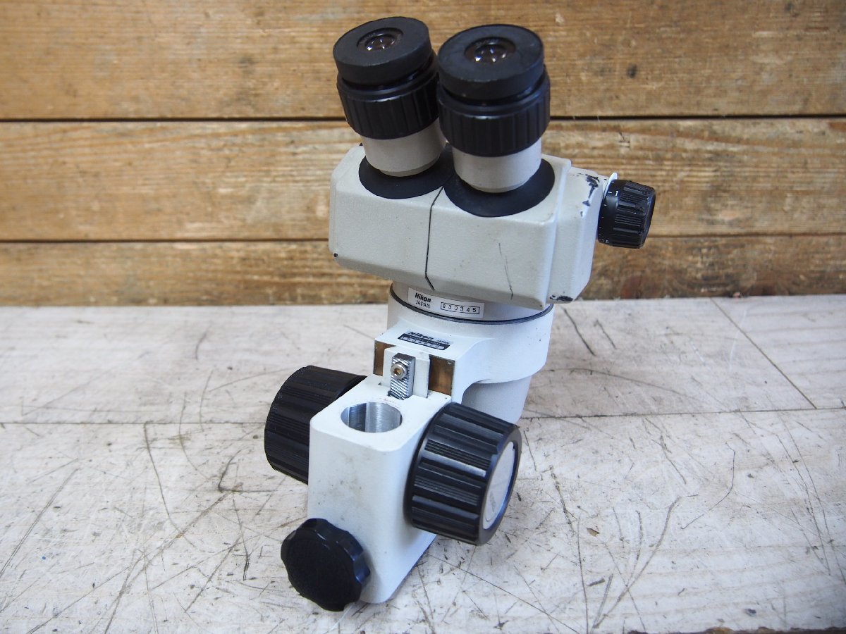 ☆【1W1011-7@】 Nikon ニコン 双眼顕微鏡パーツ SMZ-1ESD ④ ジャンク