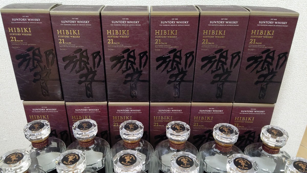響21年 空瓶+化粧箱12本セット 響21年 SUNTORY サントリーウィスキー