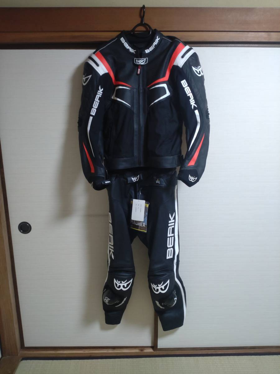 人気セール，定番 ベリック セパレート レーシングスーツ 牛革 ジャケット５４サイズ パンツ５６サイズ 革ツナギ BERIK パンツ ジャケット１回使用(XLサイズ以上)｜売買されたオークション情報、yahooの商品情 XLサイズ以上