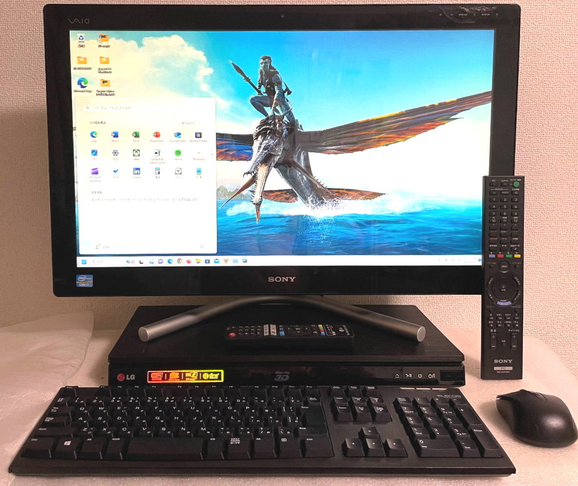 VAIO 裸眼3D SVL24139CJB 2TB TV アバター3Dブルーレイ Windows8 Windows11 デュアルブート SONY VAIO SVL24139CJB 裸眼3D 2TB