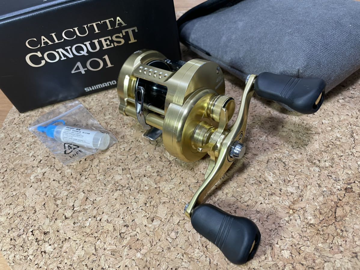 ☆即決！シマノ 18 カルカッタ コンクエスト 401 中古良品！雷魚に