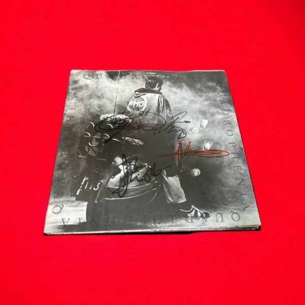 ザ•フー「THE WHO」サイン入りレコード The Whoザ・フー 直筆サイン入り LP レコード 送料無料 サイン 記念品