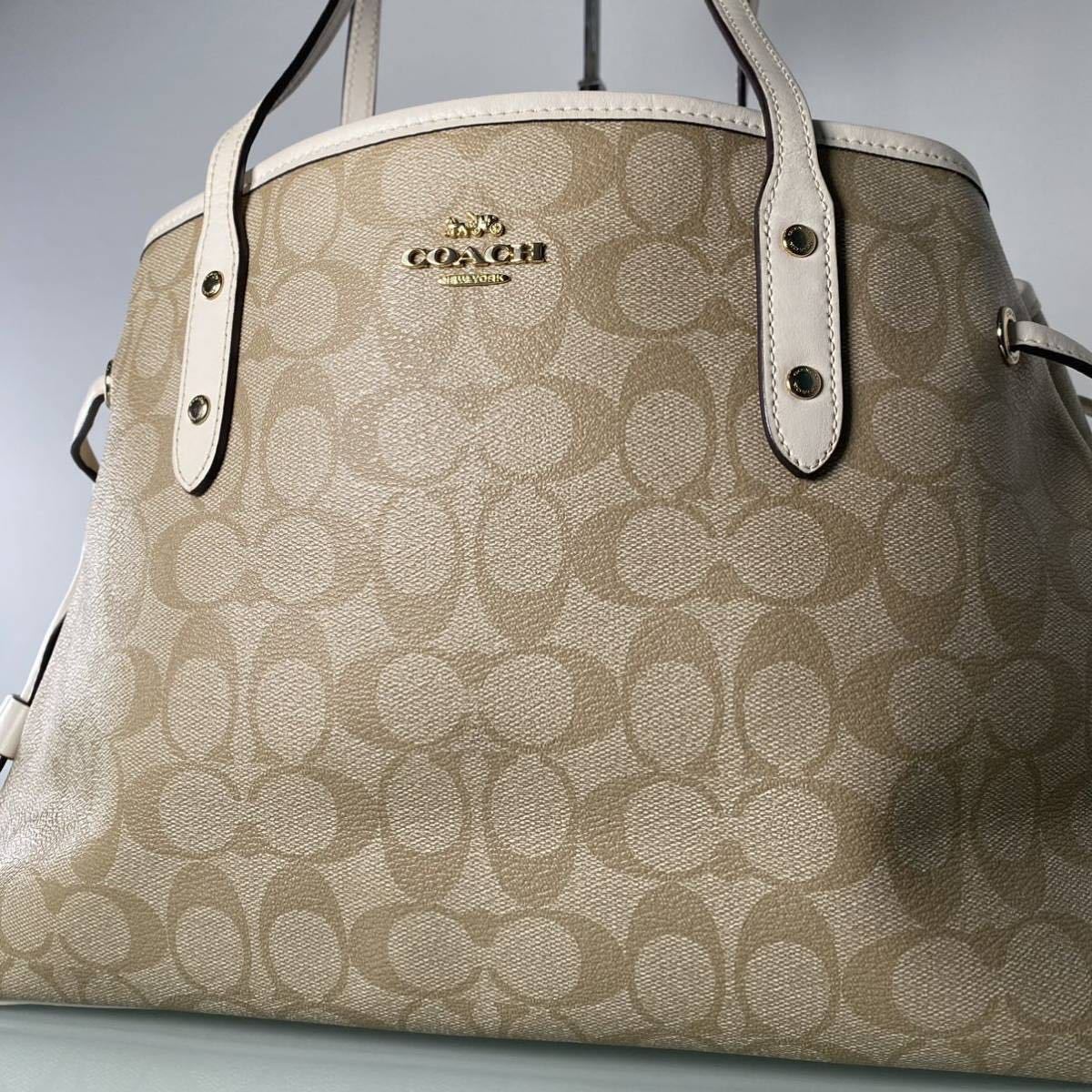 1円~□未使用級□コーチ COACH レザートートバッグ ビジネスバッグ 