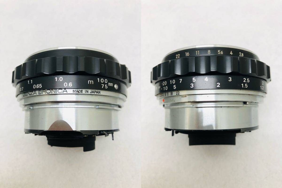 ZENZA BRONICA ブラック 中判+レンズ Nikon Nikkor-P 1:2.8 75mm 