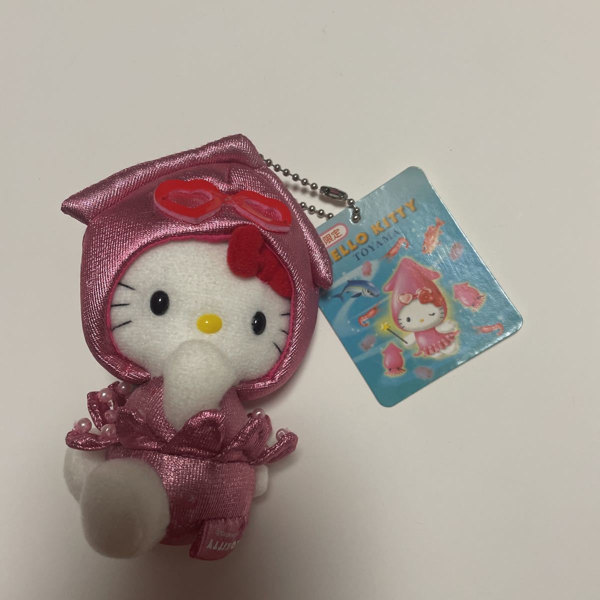 ハローキティ ご当地キティ ぬいぐるみ マスコット キーホルダー 地域限定 富山 イカ バージョン サンリオ Sanrio Hello kitty