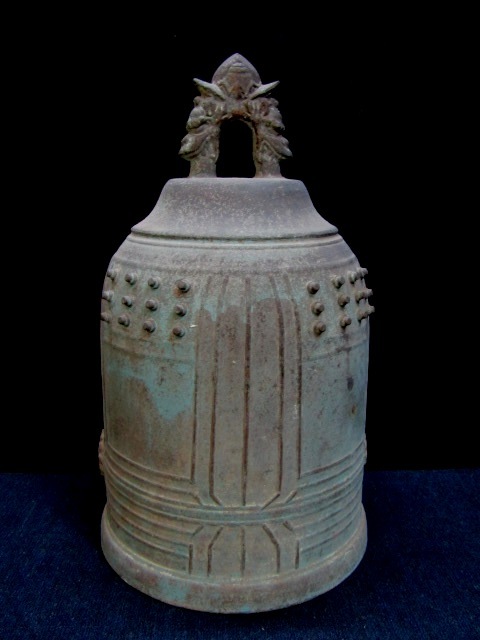 半鐘 仏具 吊り鐘 高岡銅器 鐘銅 仏教 古玩 kdd25@ 古銅 (金属工芸