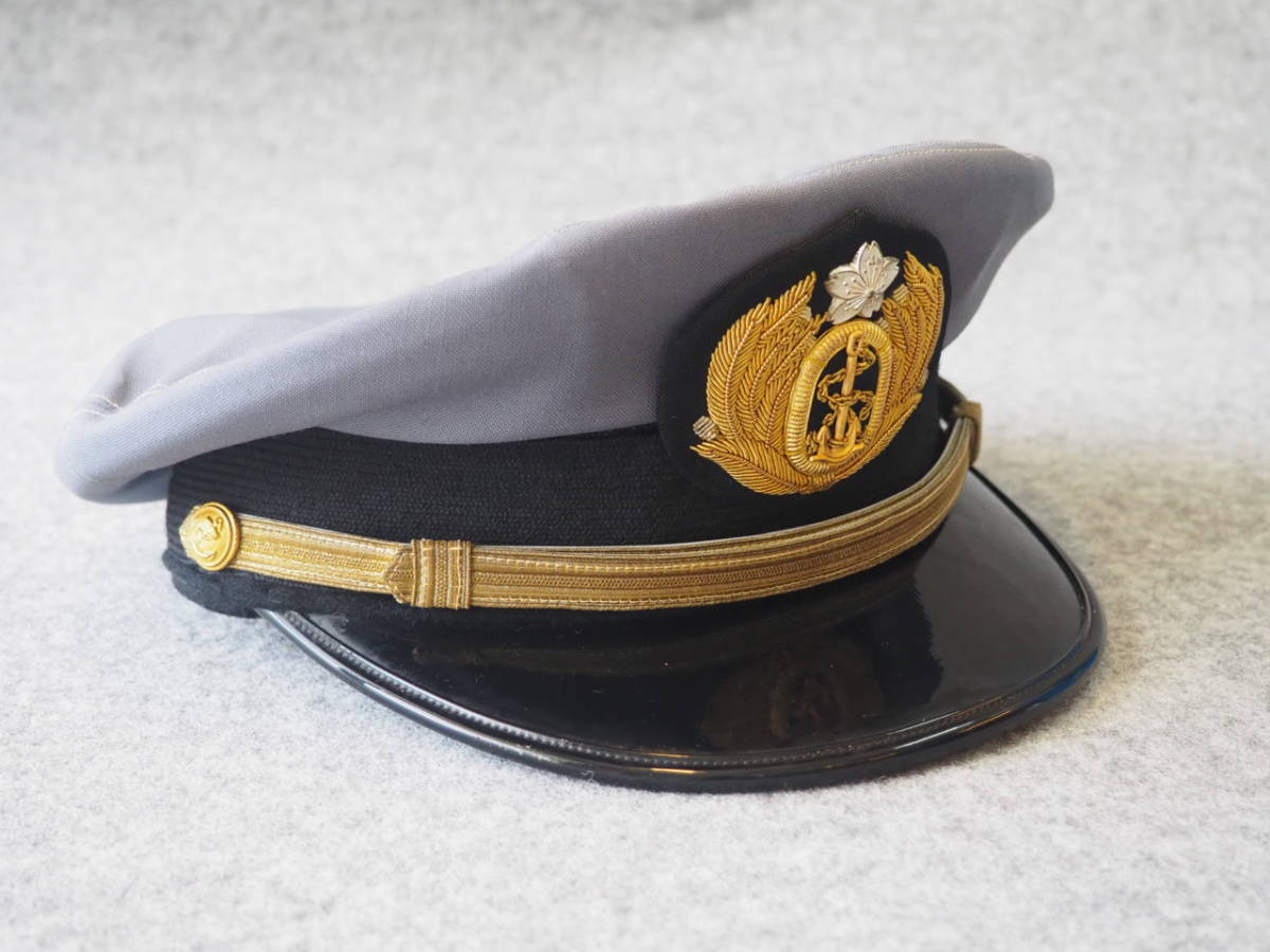 海上自衛隊　帽子　PX品 官品ではない 海上自衛隊 幹部用制帽 PX品/当時物 昭和 /私物品/本物 サイズ