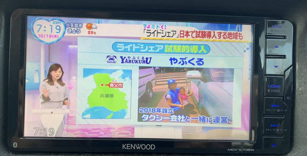 ケンウッド MDV-S708W KENWOOD カーナビ フルセグ 7V型 地図データ 