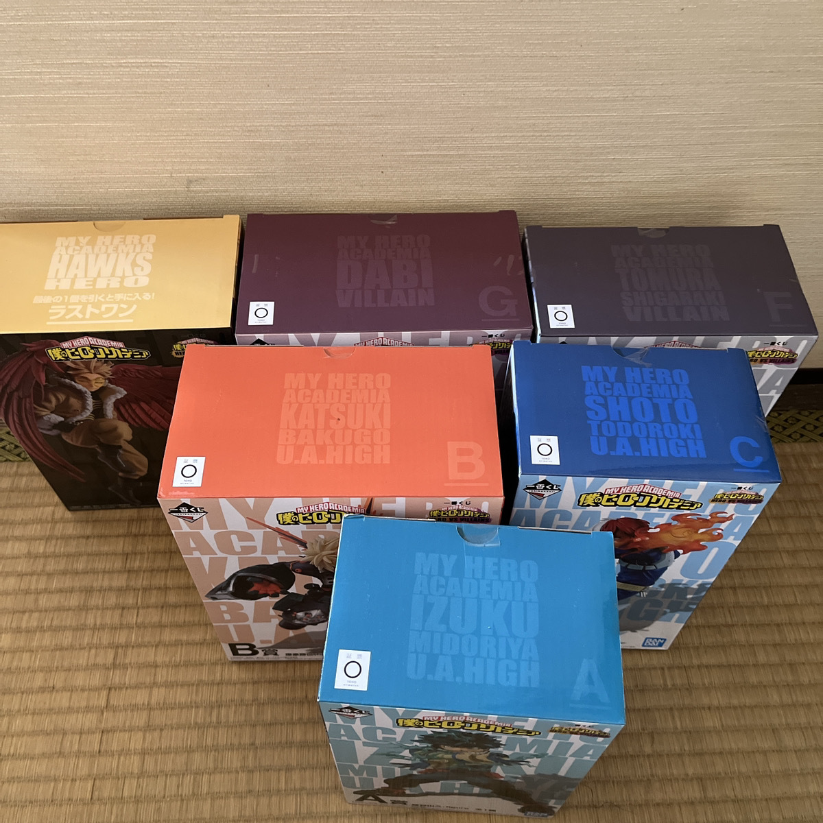 一番くじ 僕のヒーローアカデミア HERO VS VILLAINS A賞B賞C賞