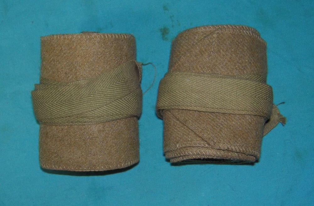 日本陸軍　下士官・兵用巻脚絆　昭12年　官給品　志那事変当初　美品