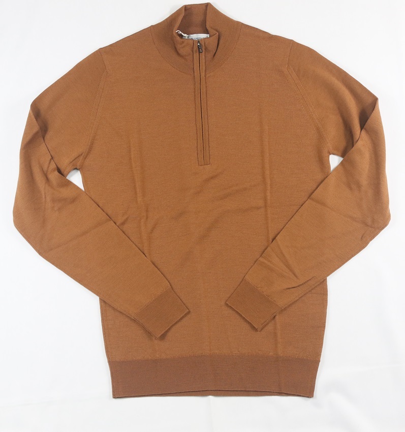 新品 John Smedley ジョンスメドレー 最高級メリノウール ハーフジップ