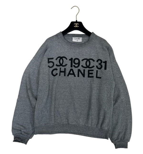 正規品 シャネル ヴィンテージ ロゴトレーナー 5 19 31 CC CHANEL レア